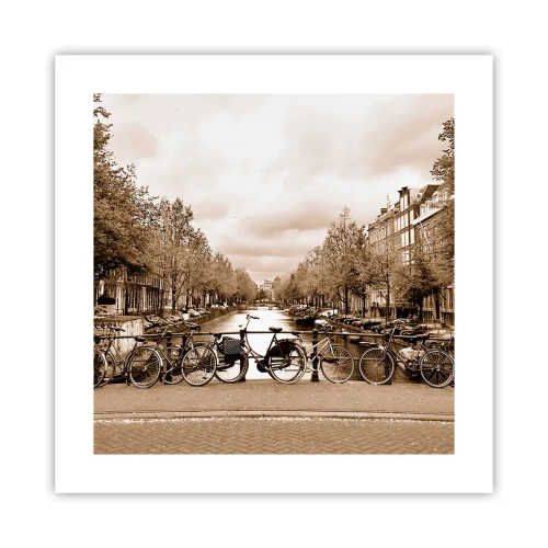 Affiche - Poster - Ambiance hollandaise - 40x40 cm