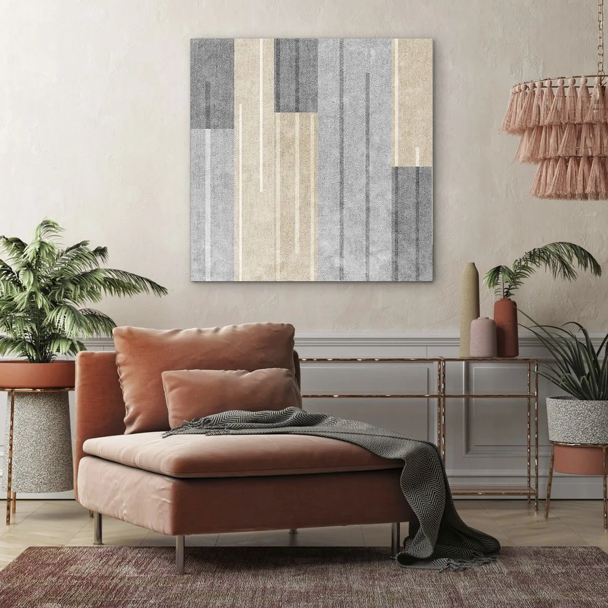 Impression sur toile - Image sur toile - Composition : se tenir droit - 40x40 cm