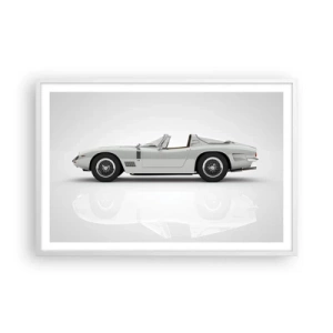 Affiche dans un cadre blanc - Poster - Promesse de plaisir - 91x61 cm