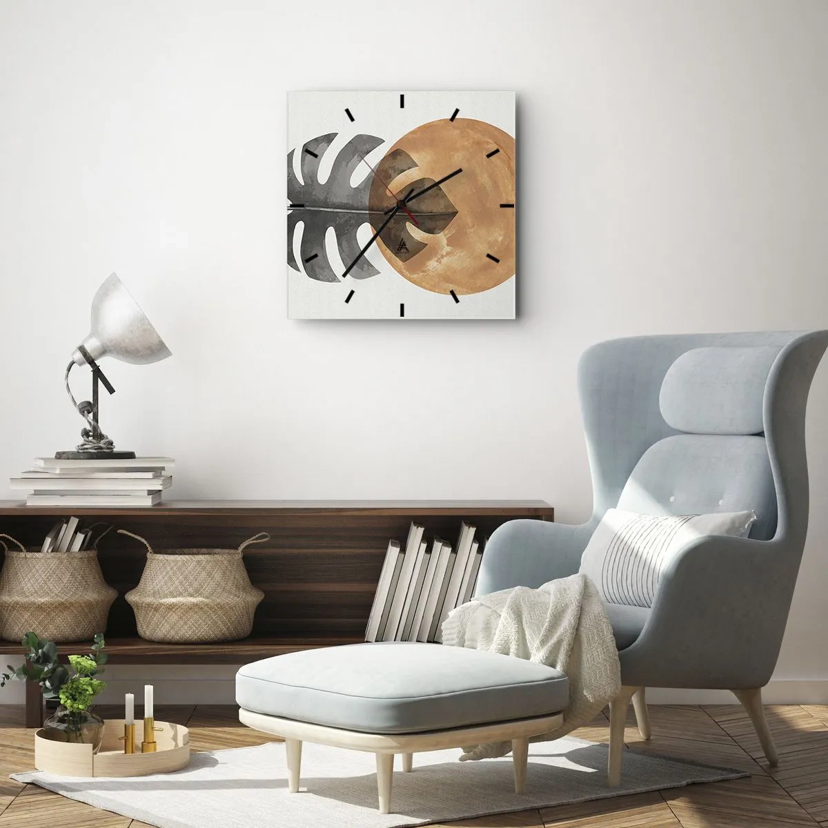 Horloge murale - Pendule murale - Toujours le soleil - 40x40 cm