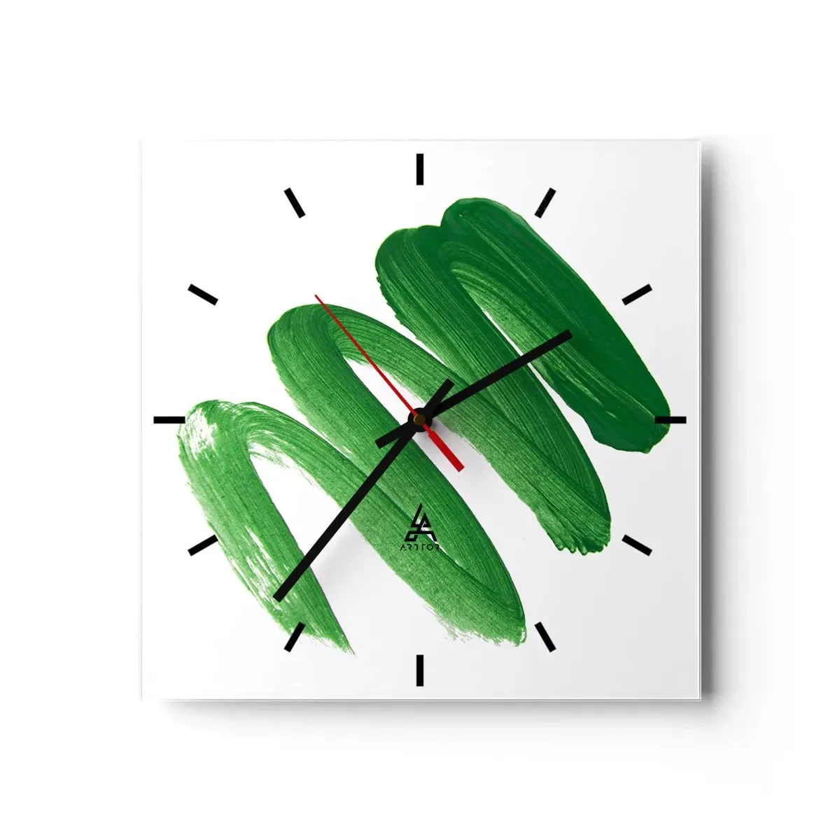 Horloge murale - Pendule murale - Blague verte - 40x40 cm