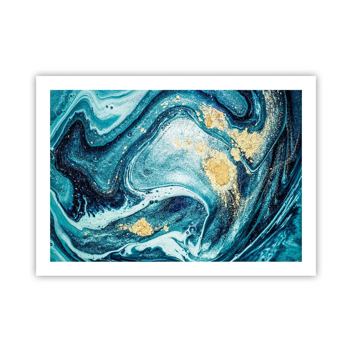 Affiche - Poster - Vortex bleu - 70x50 cm