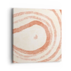 Impression sur toile - Image sur toile - Cercles de corail – composition - 30x30 cm
