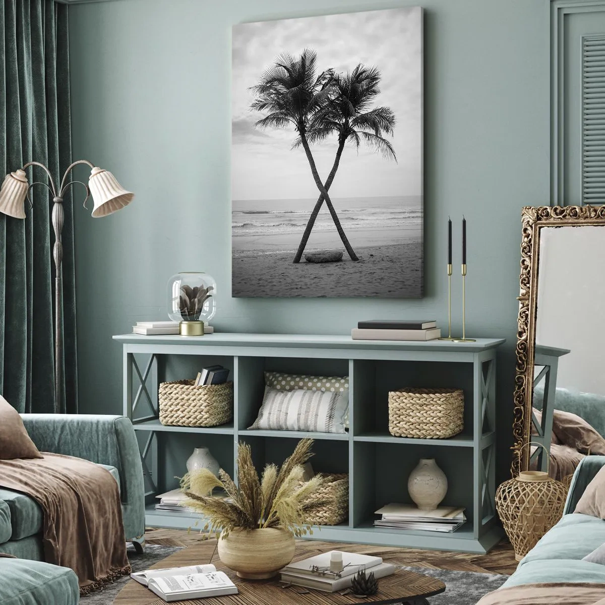 Impression sur toile - Image sur toile - Elle a senti une présence - 45x80 cm