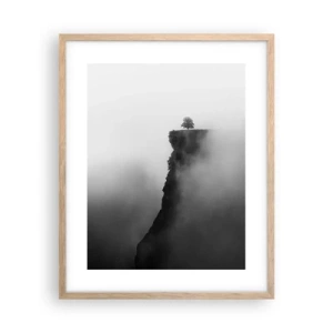 Affiche dans un chêne clair - Poster - Au bord du monde - 40x50 cm