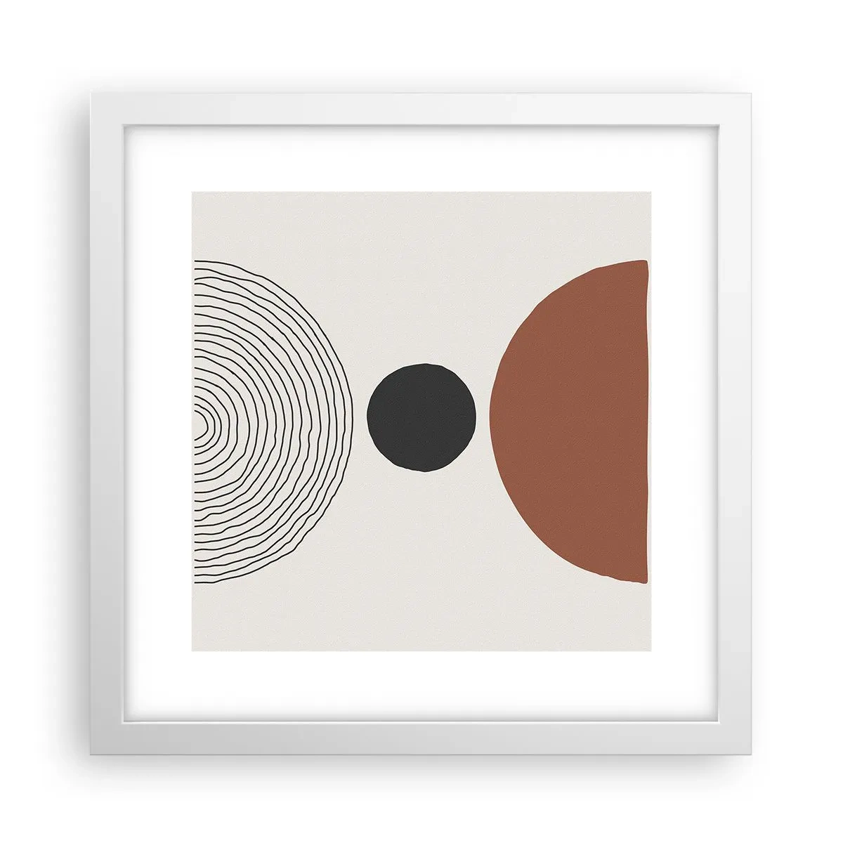 Affiche dans un cadre blanc - Poster - Au centre de l'attention - 30x30 cm