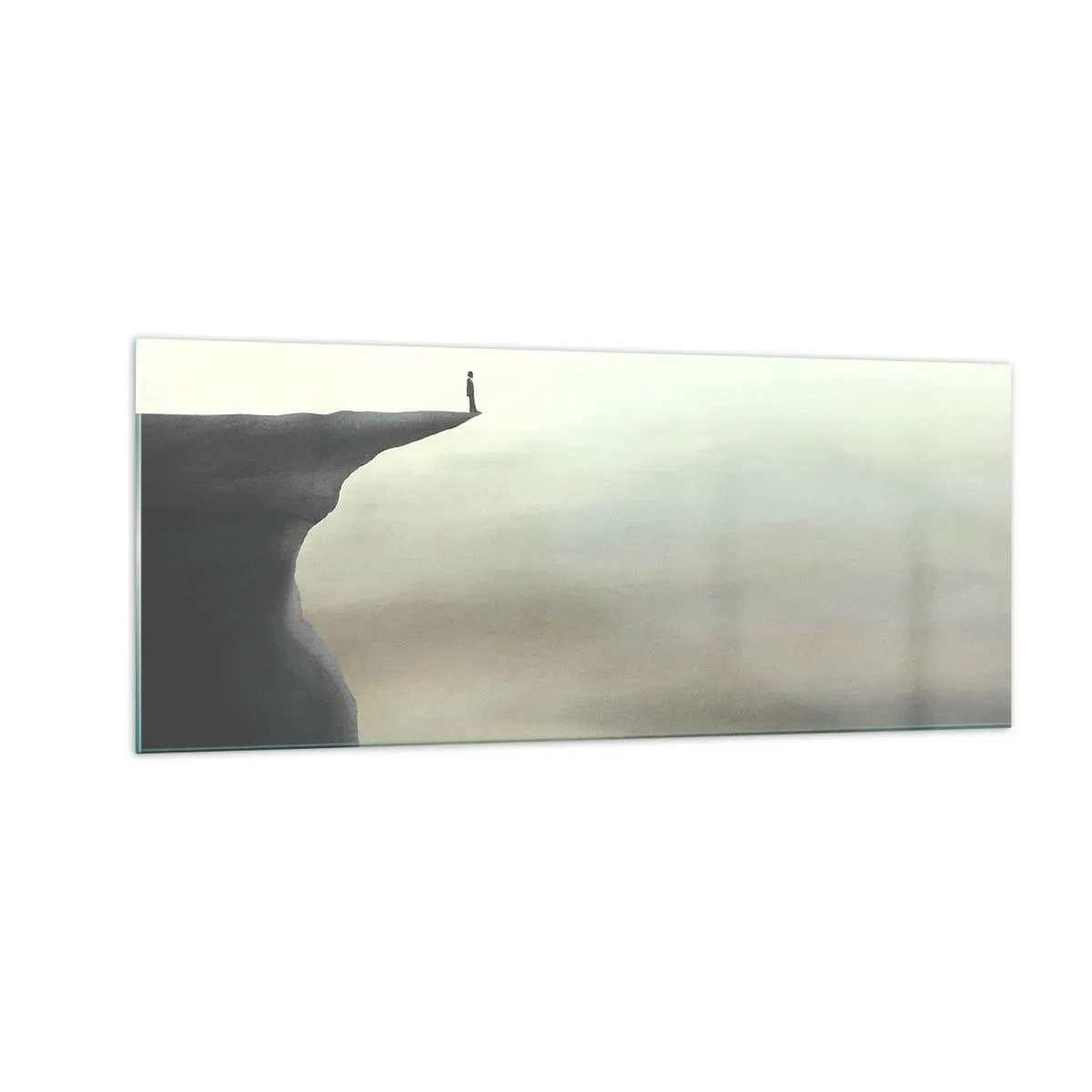 Impression sur verre - Image sur verre - Tout en haut, bien entendu! - 100x40 cm
