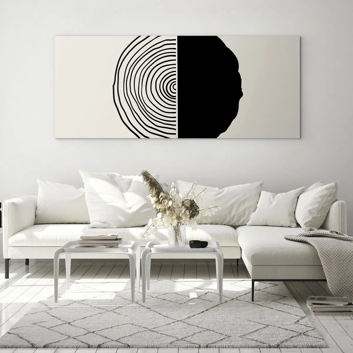 Impression sur verre - Image sur verre - Moitié-moitié - 100x40 cm