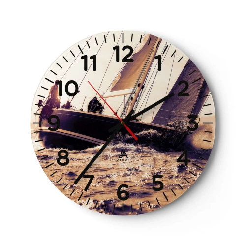 Horloge murale - Pendule murale - Navigue, marin - 40x40 cm