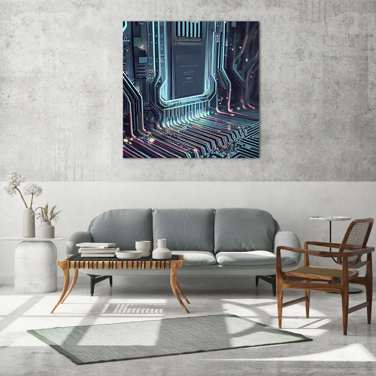 Impression sur verre - Image sur verre - Je pense comme ça… - 60x60 cm