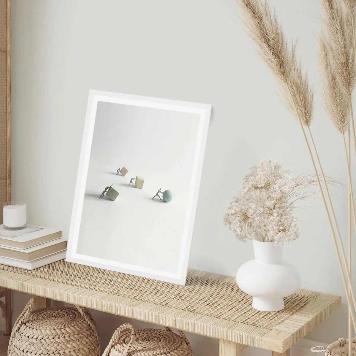 Affiche dans un cadre blanc - Poster - Rien que la vie - 30x40 cm