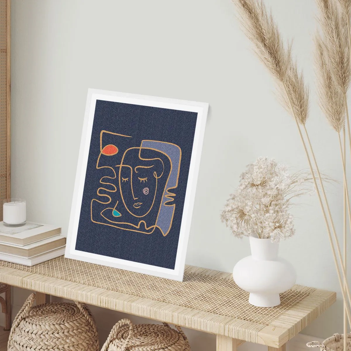 Affiche dans un cadre blanc - Poster - En réflexion - 40x50 cm