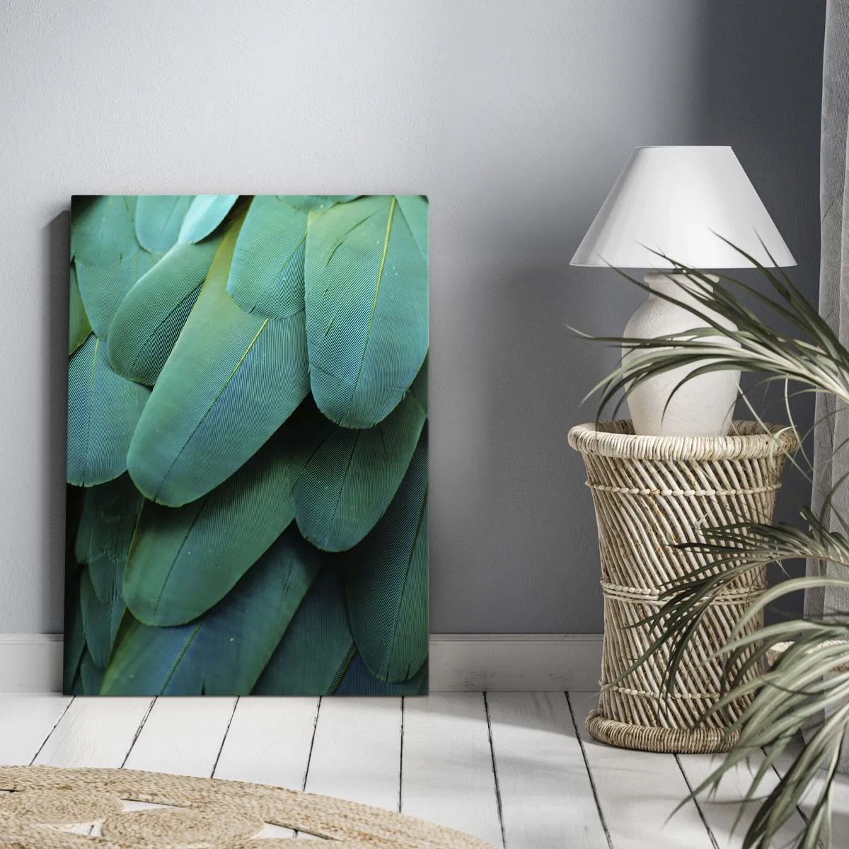 Impression sur toile - Image sur toile - Perfection de la nature du perroquet - 55x100 cm