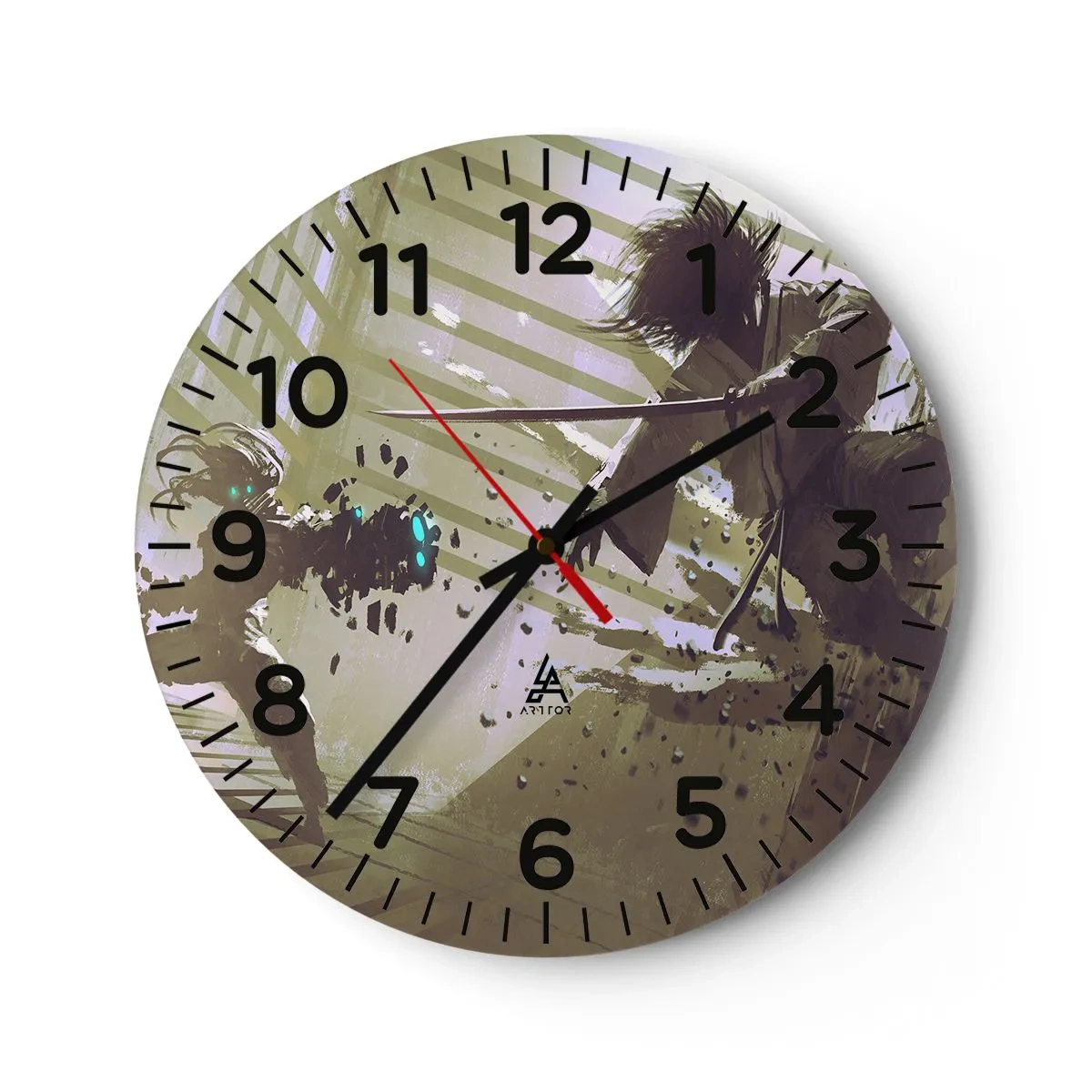 Horloge murale - Pendule murale - Et tu peux être un samouraï - 30x30 cm