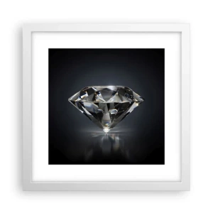 Affiche dans un cadre blanc - Poster - La meilleure amie - 30x30 cm