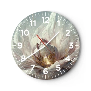 Horloge murale - Pendule murale - Il fleurit une fois tous les cent ans - 40x40 cm