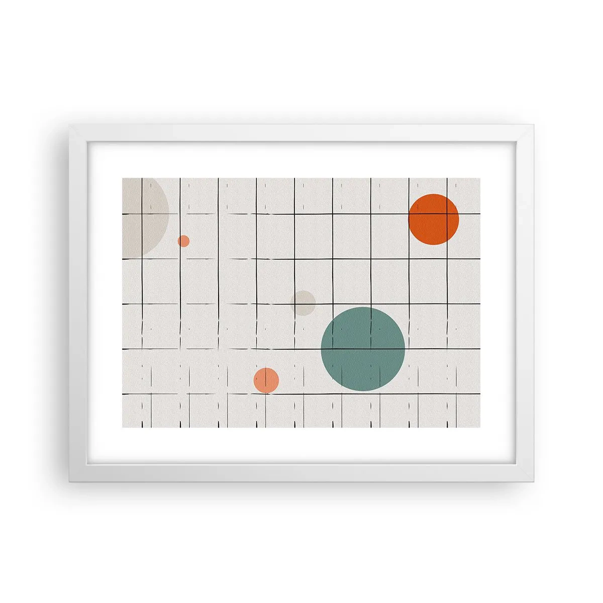 Affiche dans un cadre blanc - Poster - Piégé. Nous ou eux ? - 40x30 cm