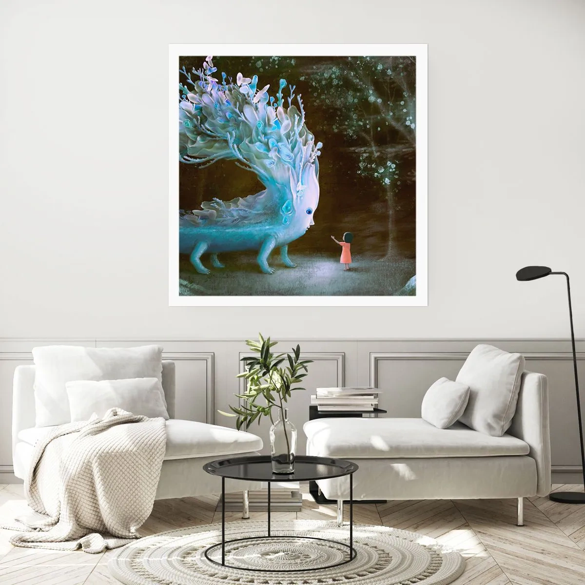 Affiche - Poster - Une rencontre fantastique - 30x30 cm