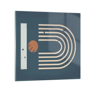 Impression sur verre - Image sur verre - Géométrie sur la grenade - 60x60 cm