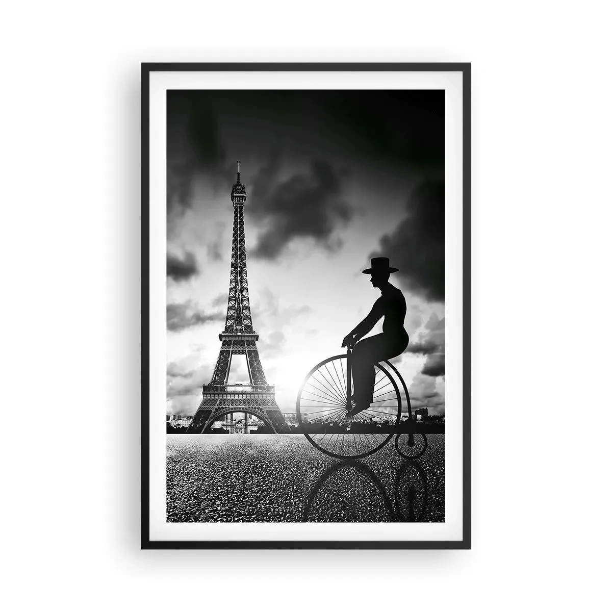 Affiche dans un cadre noir - Poster - Nostalgie de la Belle Epoque - 61x91 cm