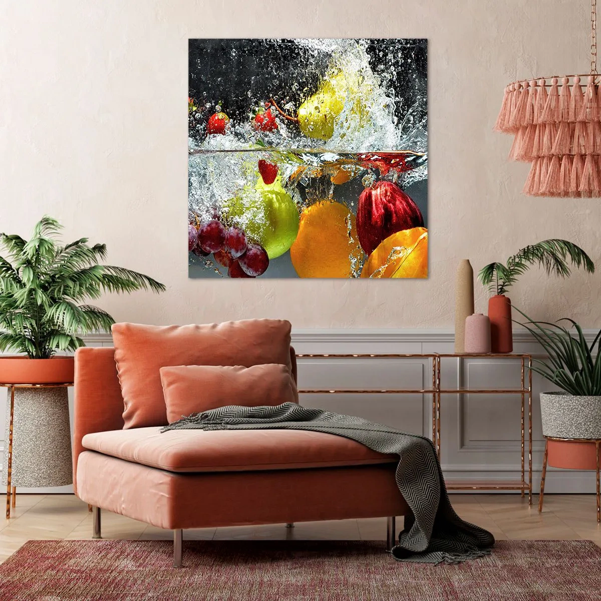 Impression sur toile - Image sur toile - Rafraîchissement fruité - 70x70 cm