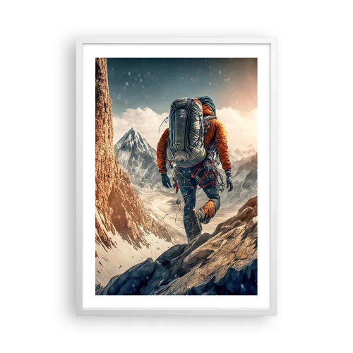 Affiche dans un cadre blanc - Poster - Guerrier solitaire - 50x70 cm