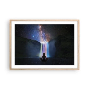 Affiche dans un chêne clair - Poster - Harmonie absolue - 70x50 cm