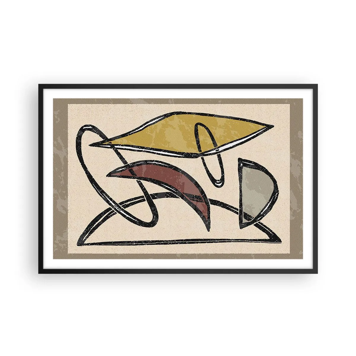 Affiche dans un cadre noir - Poster - Verticales et horizontales - 91x61 cm