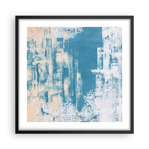 Affiche dans un cadre noir - Poster - À travers un iceberg - 50x50 cm