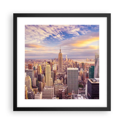 Affiche dans un cadre noir - Poster - Atteindre les nuages eux-mêmes - 40x40 cm