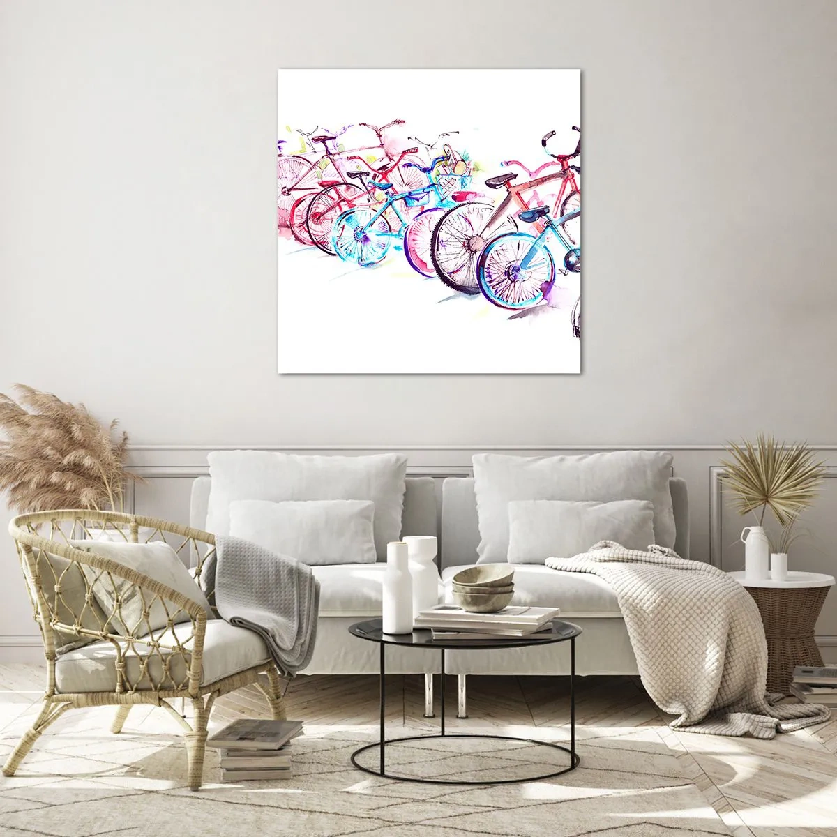 Impression sur verre - Image sur verre - Congrès du club Antymoto - 50x50 cm