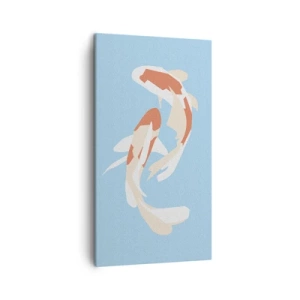 Impression sur toile - Image sur toile - Natation synchronisée spontanée - 45x80 cm