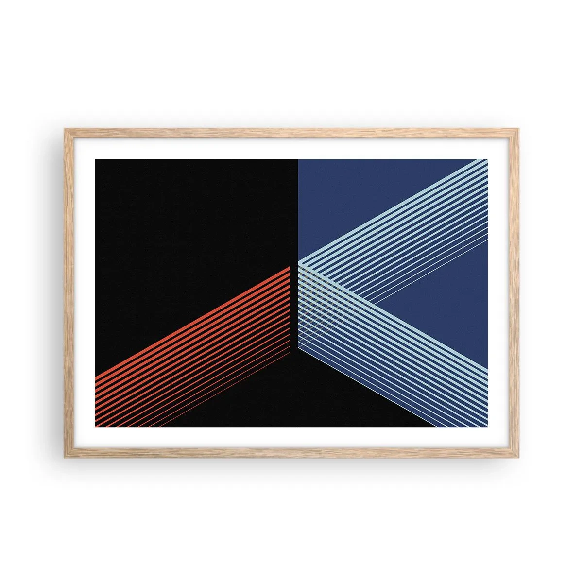 Affiche dans un chêne clair - Poster - Histoire simple - 70x50 cm