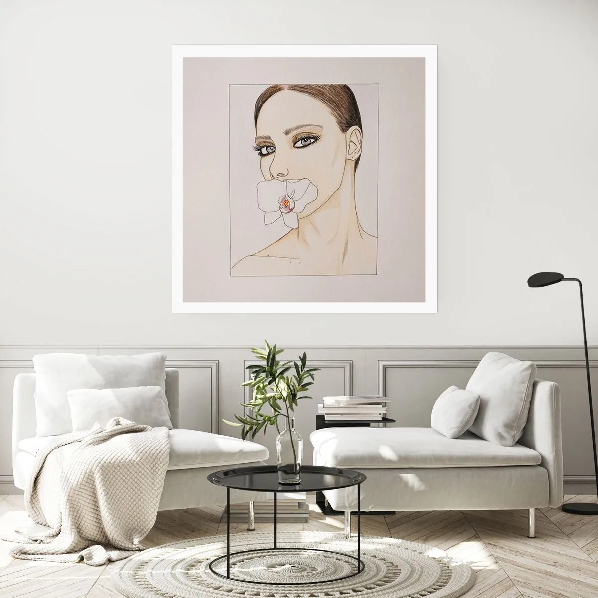 Affiche - Poster - Symbole de l'élégance et de la beauté - 30x30 cm