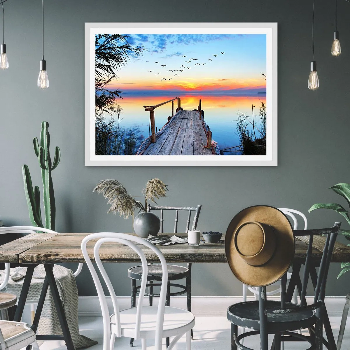 Affiche dans un cadre blanc - Poster - Il est temps de rentrer... - 40x30 cm