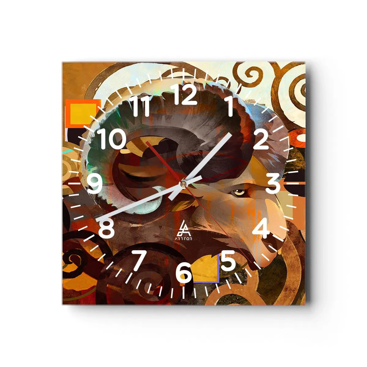 Horloge murale - Pendule murale - Magie - religions - rituels - 40x40 cm