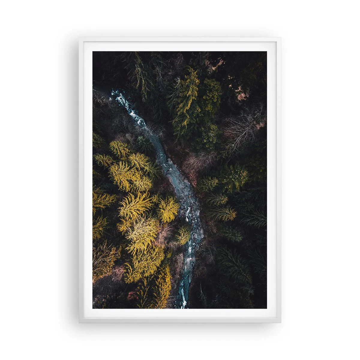 Affiche dans un cadre blanc - Poster - De plus en plus vite - 70x100 cm