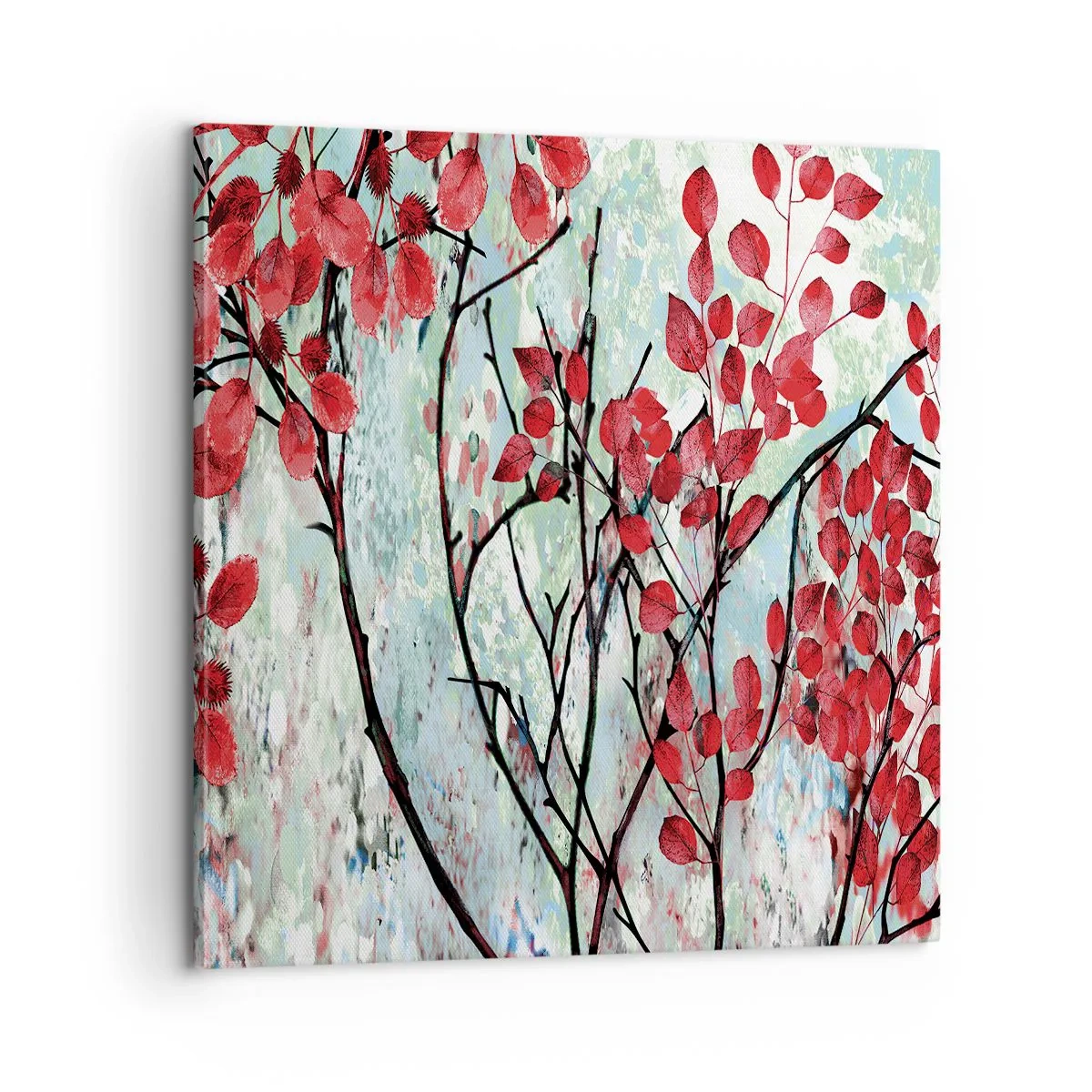 Impression sur toile - Image sur toile - Arbre en écarlate - 60x60 cm