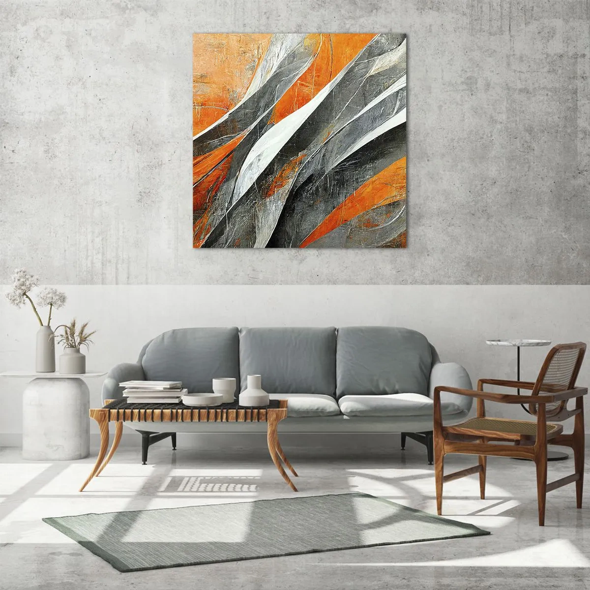 Impression sur verre - Image sur verre - Chaleur et froid - 40x40 cm