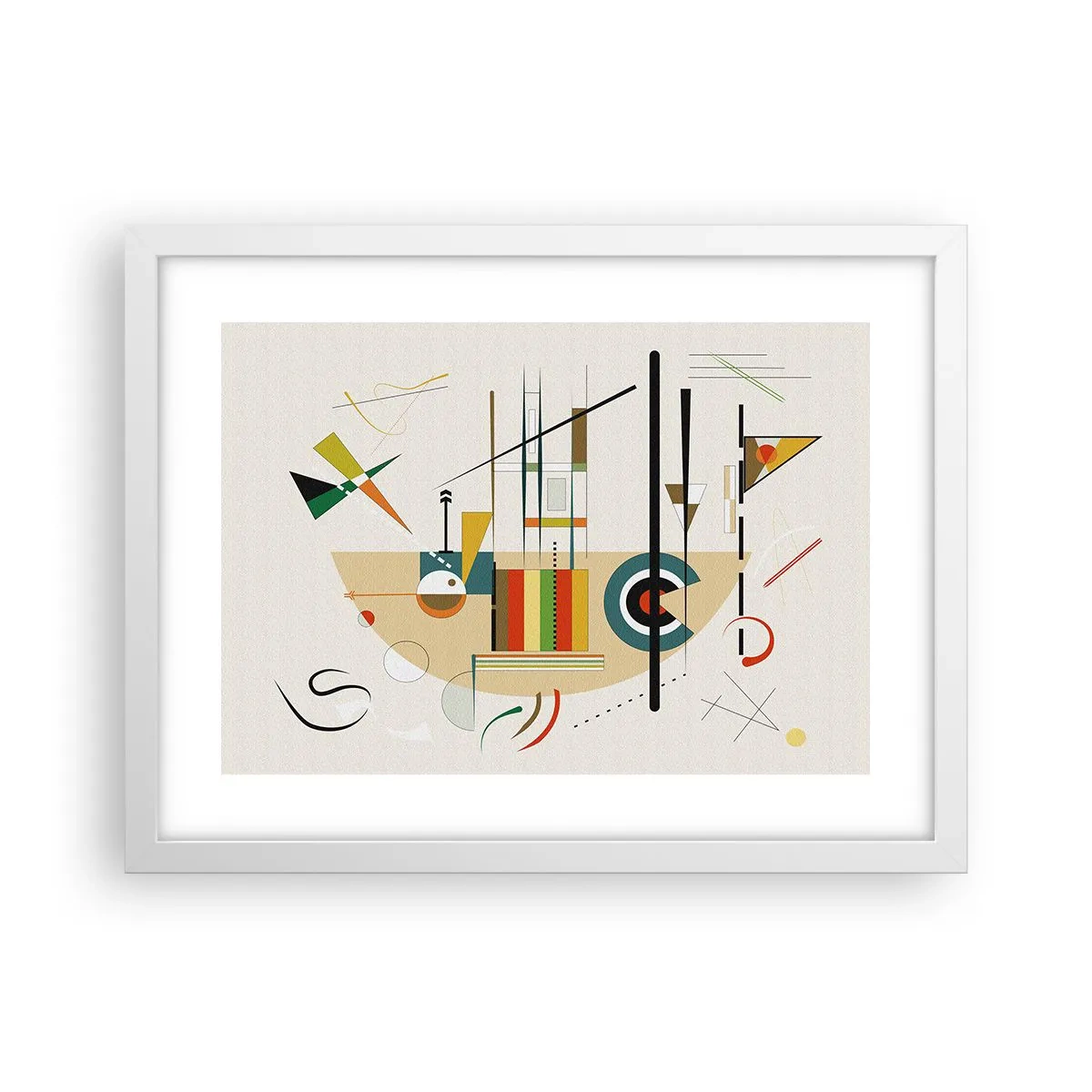 Affiche dans un cadre blanc - Poster - Et le monde s’amuse - 40x30 cm