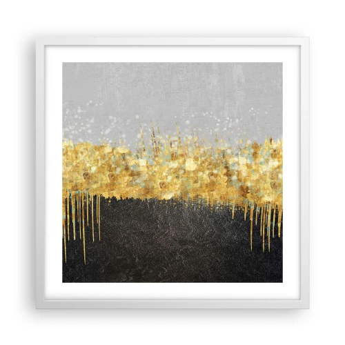 Affiche dans un cadre blanc - Poster - Vers l'intérieur et vers le haut - 50x50 cm