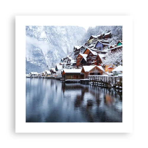 Affiche - Poster - En décoration hivernale - 40x40 cm