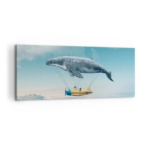 Impression sur toile - Image sur toile - Pourquoi pas? - 100x40 cm