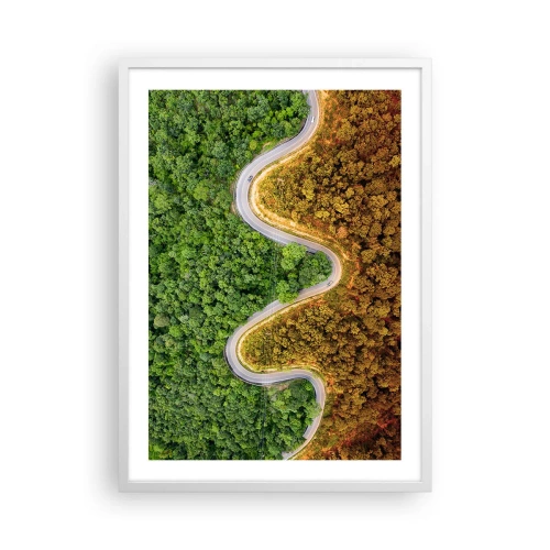 Affiche dans un cadre blanc - Poster - Frontieres et differences - 50x70 cm