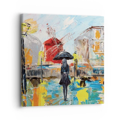 Impression sur toile - Image sur toile - Légende parisienne - 40x40 cm