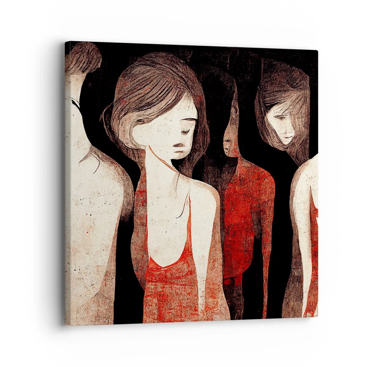 Impression sur toile - Image sur toile - Madones des ténèbres - 30x30 cm