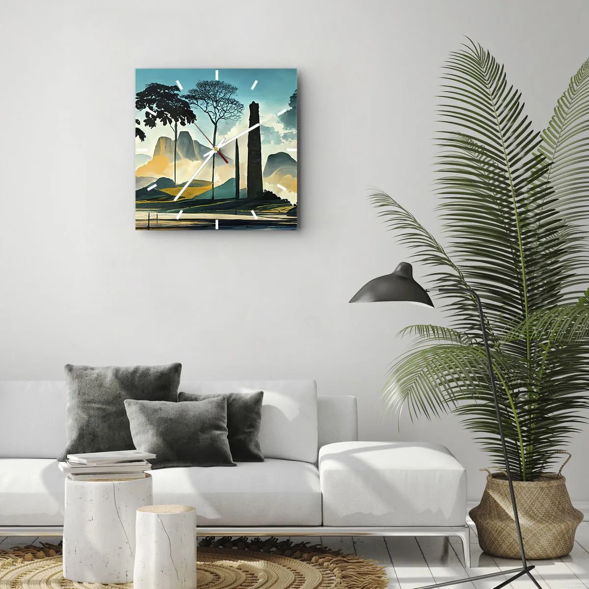 Horloge murale - Pendule murale - Toujours de plus en plus haut - 40x40 cm