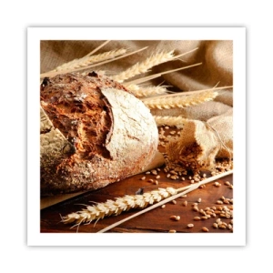 Affiche - Poster - Appétissant, parfumé, croquant - 60x60 cm