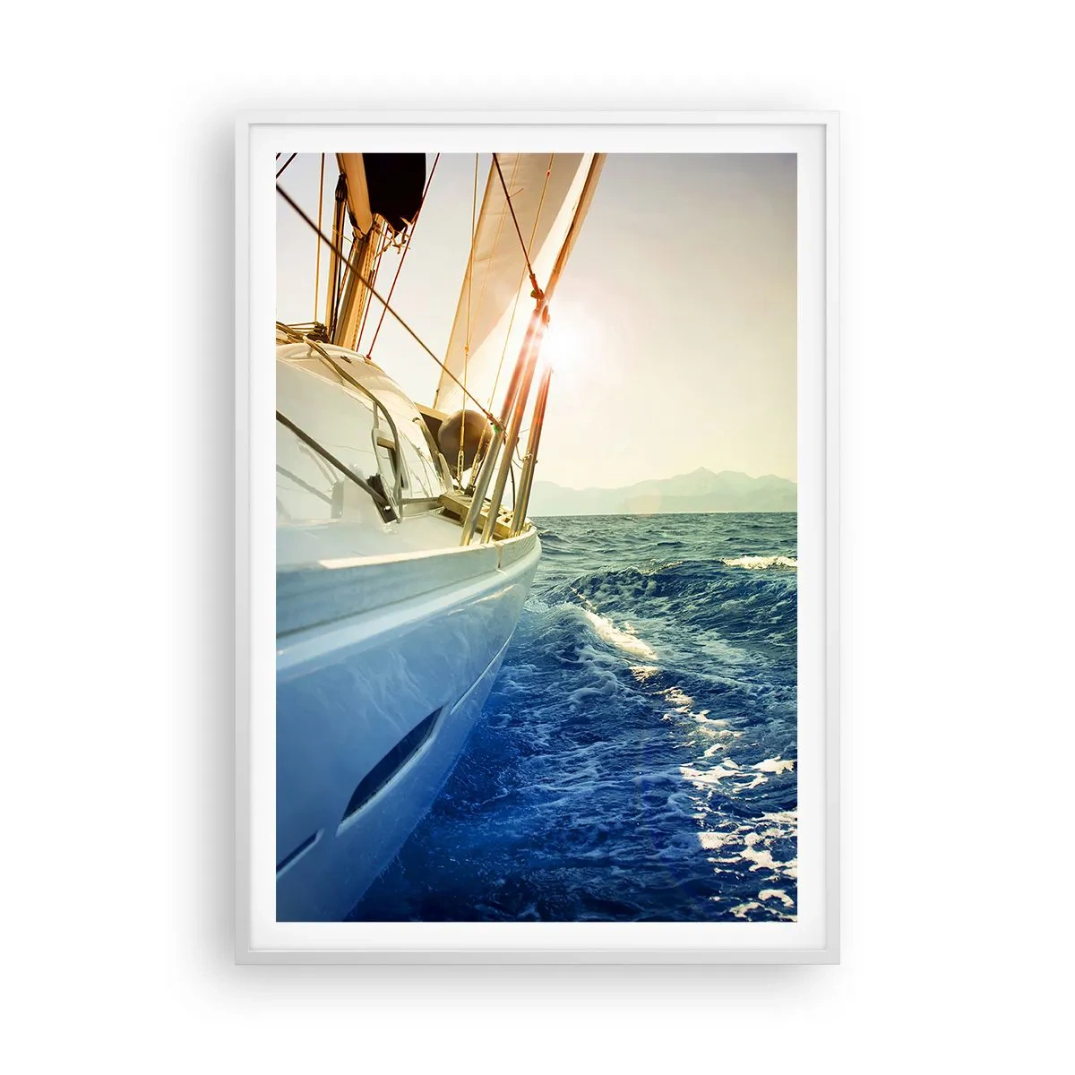 Affiche dans un cadre blanc - Poster - Suite à l'aventure - 70x100 cm