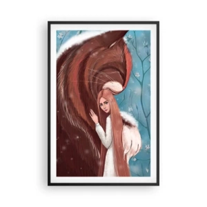 Affiche dans un cadre noir - Poster - Bienvenue dans le conte de fées - 61x91 cm